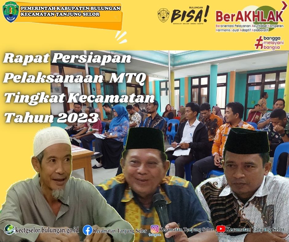  Rapat Persiapan Pelaksanaan MTQ Tingkat Kecamatan